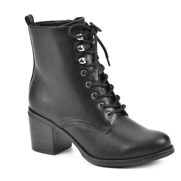 Sonoma Shoes Sonoma Date Black Laceup Moto Combat Boots Poshmark